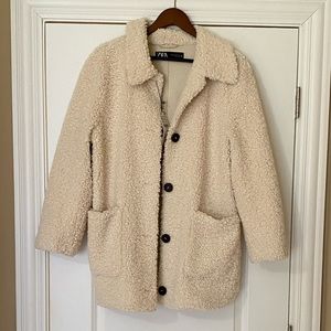 Zara Sherpa jacket with suede lining